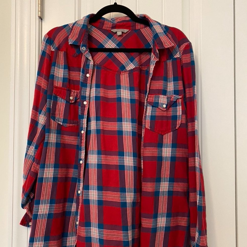 Rubbish Red Plaid Shirt